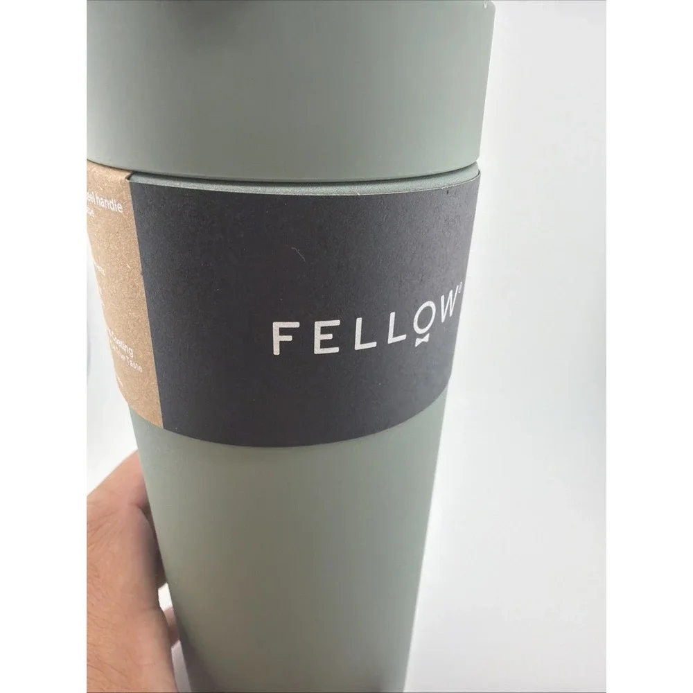 840228806509 Fellow - Carter Carry Tumbler - Smoke Green - Insulated Mug 591ml F